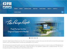 Tablet Screenshot of gripumps.com
